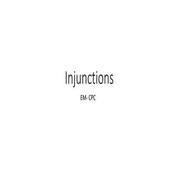 Injunction + interim order notes.Power point