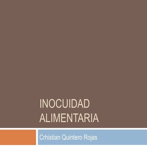 Inocuidad alimentaria
