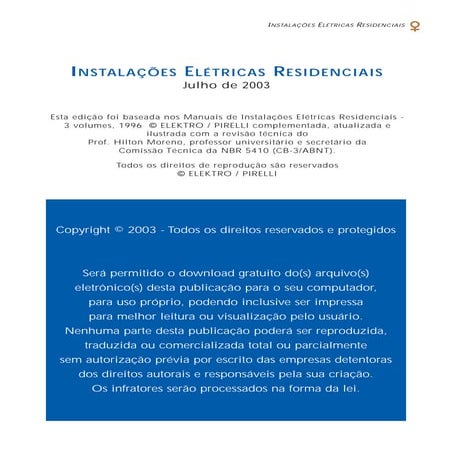 Manual de Instalações elétricas 