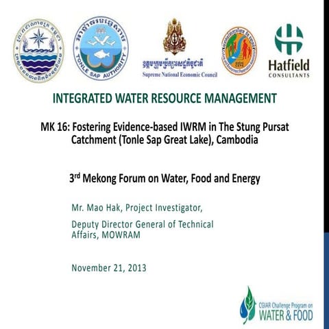 Integrated water resource management