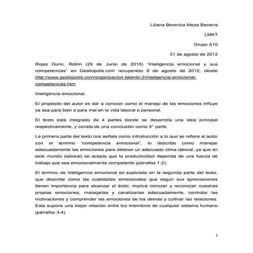 Inteligencia emocional