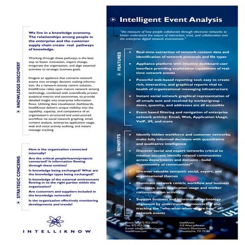 IntelliKnow Datasheet