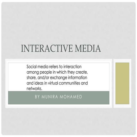 Interactive media