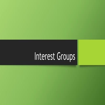 Interest Groups