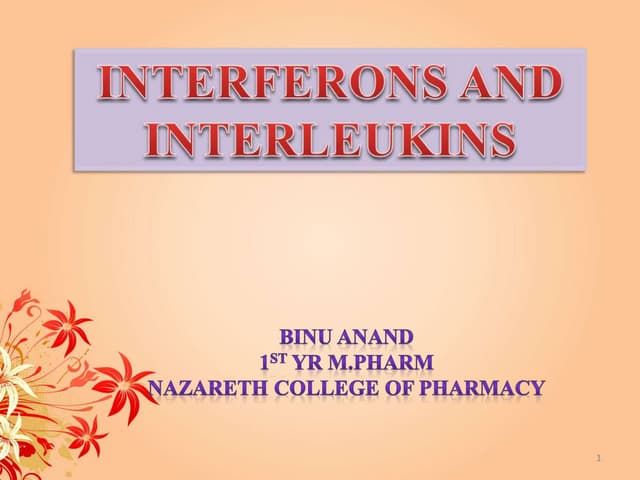 Interferons &amp; interleukines