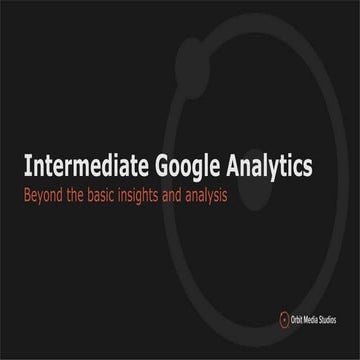 Intermediate analytics