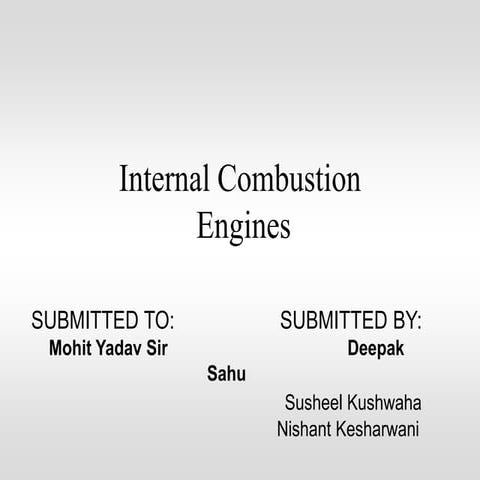 Internal combustion engines(deep)