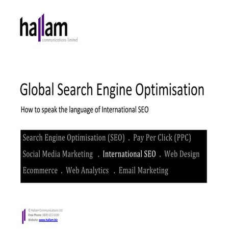International Search Engine Optimisation White Paper: how to speak the langua...