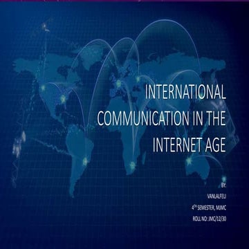 International communication in the internet age
