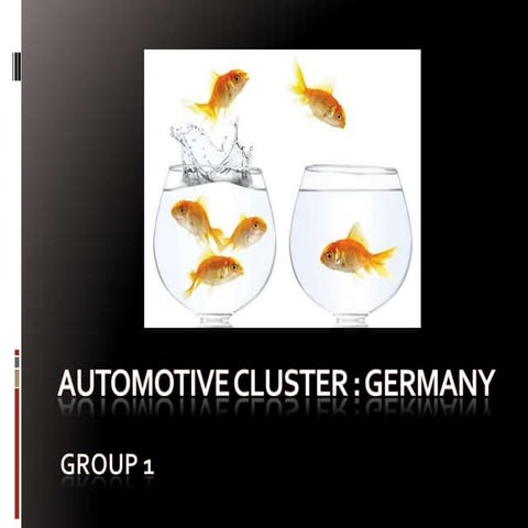 International Competitiveness   Automobile Cluster In Germany