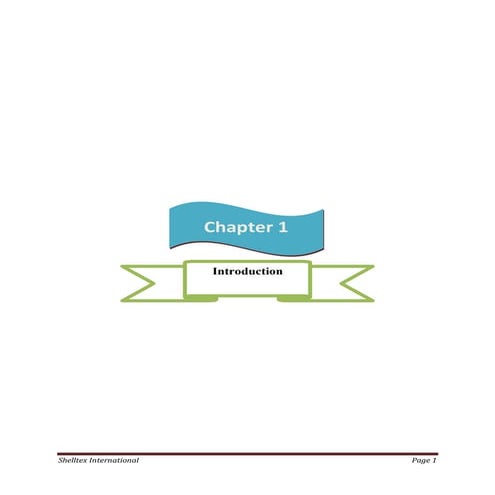 Internship report on merchandising activities of shelltex international