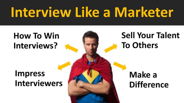 How To Interview Like a Marketer "Personal Branding in Interview"