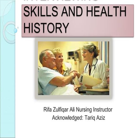 Health Assessment-Interview skills notes