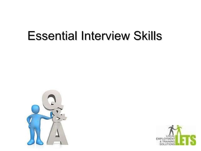 Interview skills Presentation