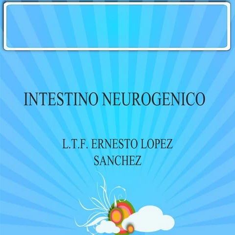 Intestino neurogénico