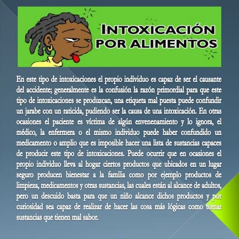 Intoxicaciones alimentarias