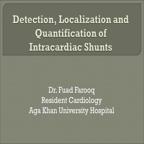 Intracardiac shunts