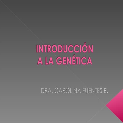 Introducción genética