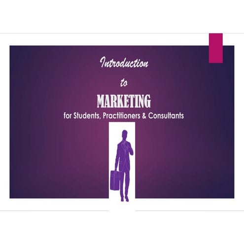 marketing for dummies / introduction to marketing / what is marketing