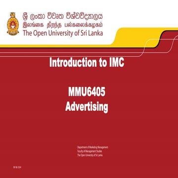 Introduction to Advertising xvdfdfdfdsds