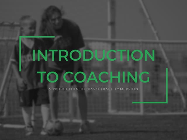 A Sports Coaching Introduction