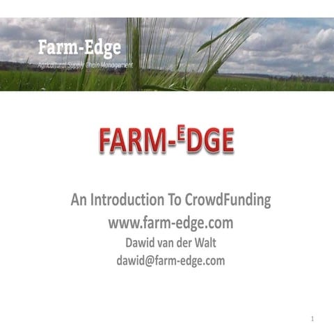 Introduction to crowdfunding platforms