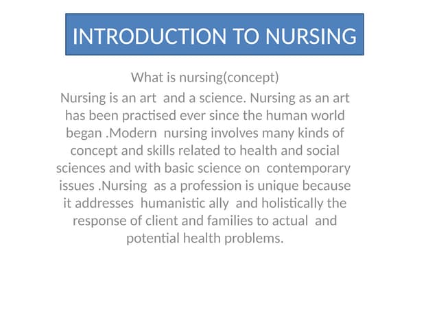 Introduction to nursing unit ii nursing foundation.pptx