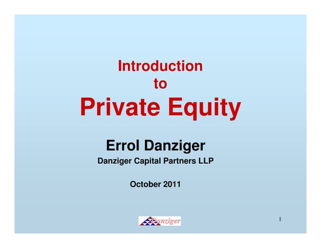 Introduction To Private Equity