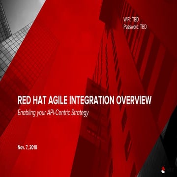 Introduction to red hat agile integration (Red Hat Workshop)