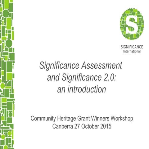 Introduction to significance  - Veronica Bullock - 2015