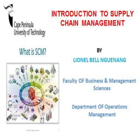 Introduction to supply chain management