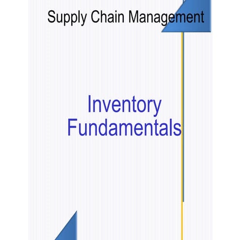 Inventory fundamental powerpoint