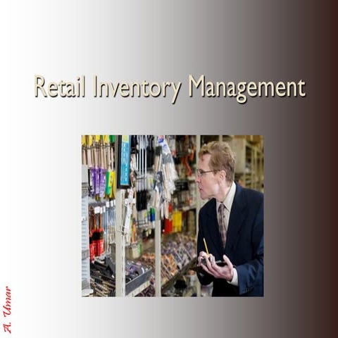 Retail Inventory management & Control