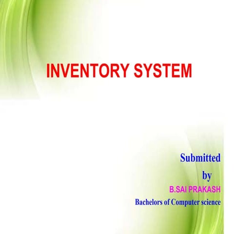 Inventory system