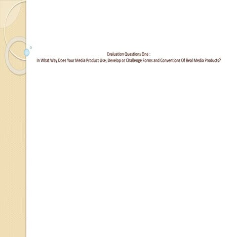 In what way does your media product use