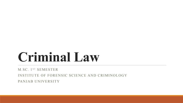 IPC, criminal law, crime, elements of crime,