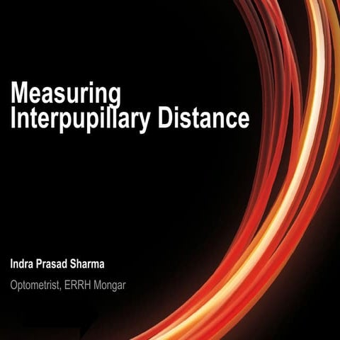 Measuring interpupillary distance