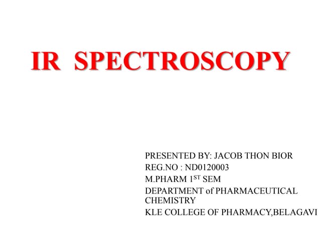 Infrared Spectroscopy