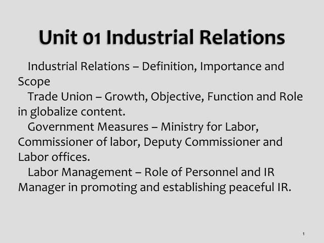 Industrial Relations - Dinesh Lahori