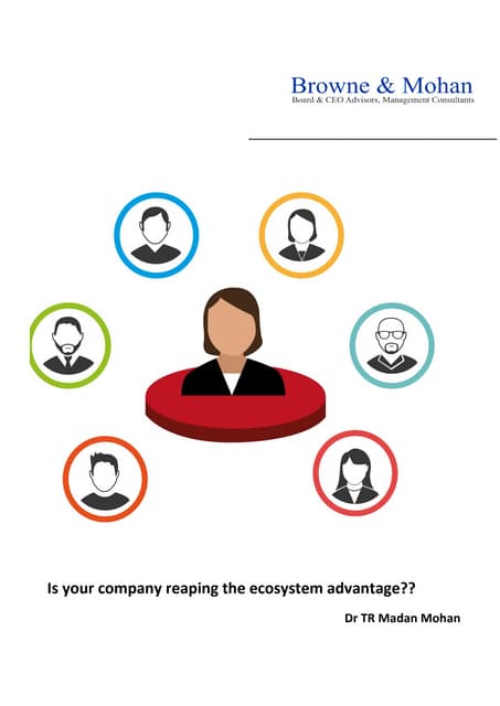 Is your company reaping ecosystem advantages??