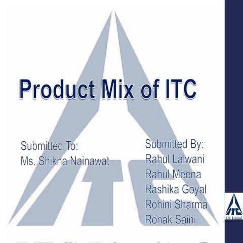 Product Mix of ITC