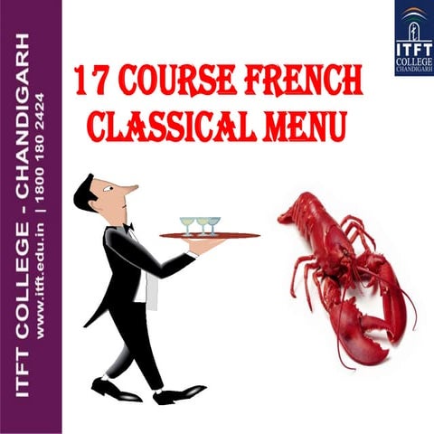 ITFT - french classical menu