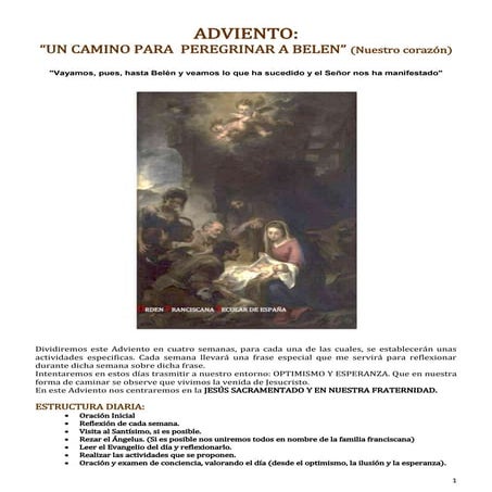 Itinerario de adviento 2020