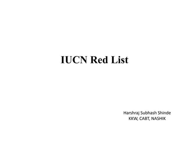 Iucn red list