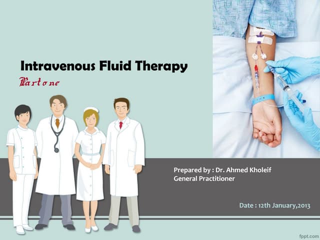 Iv fluid therapy (types, indications, doses calculation)