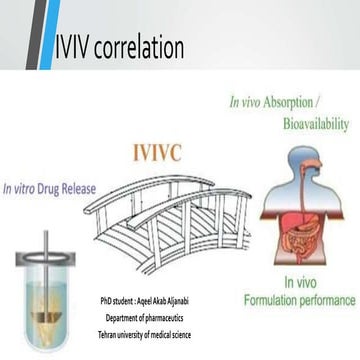 IN VITRO IN VIVO CORRELATION 