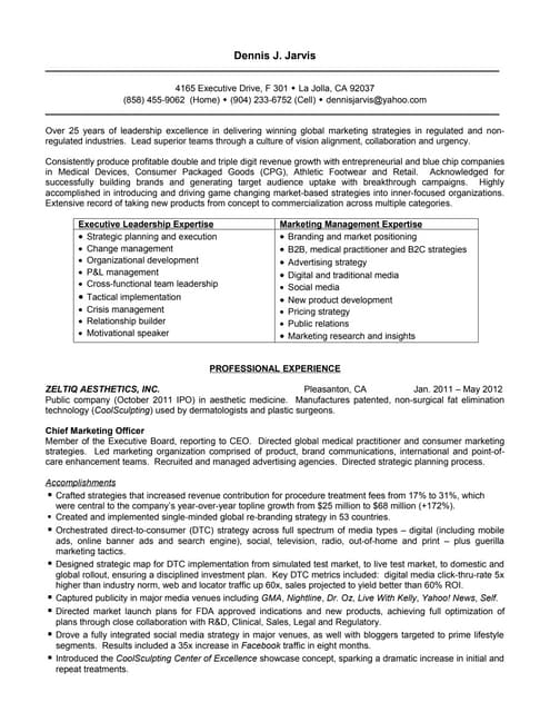 Jarvis, Dennis J. Resume (Doc Format September 2012)