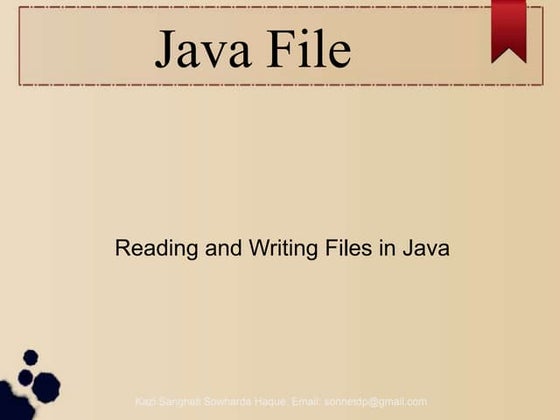 Java file
