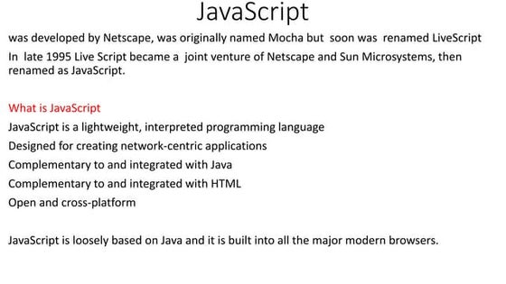 Java script