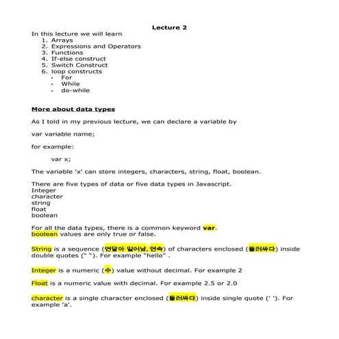 Java script introducation & basics